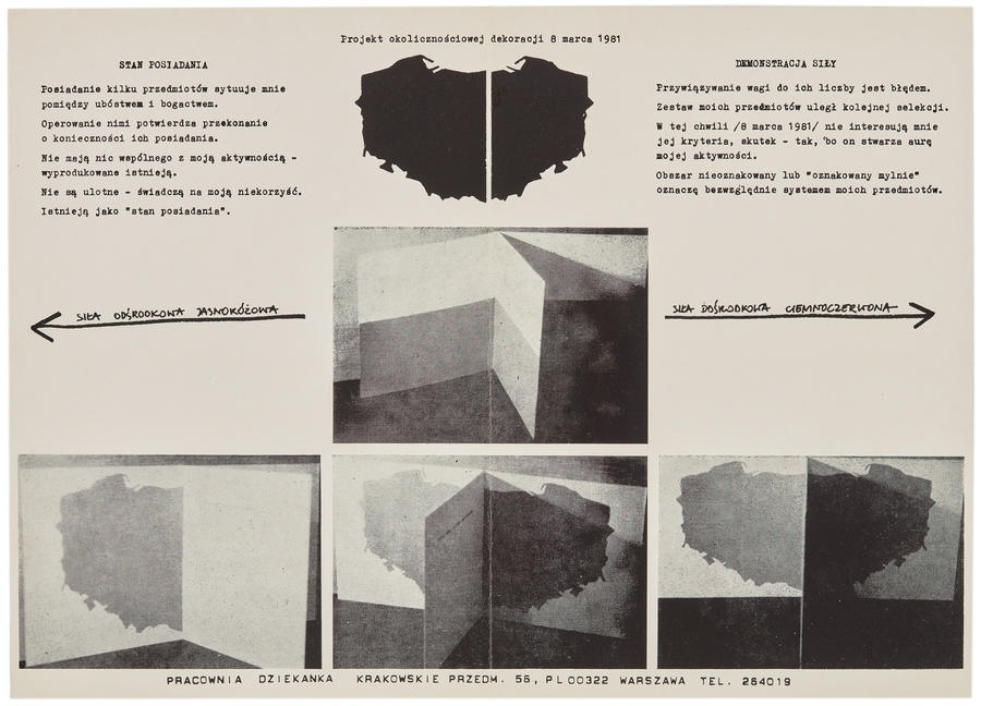 Projekt okolicznościowej dekoracji 8 marca 1981