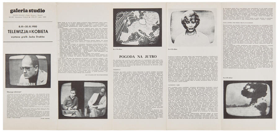 Informacja o wystawie grafik Jacka Drabika pt. &bdquo;Telewizja jest kobietą&rdquo;