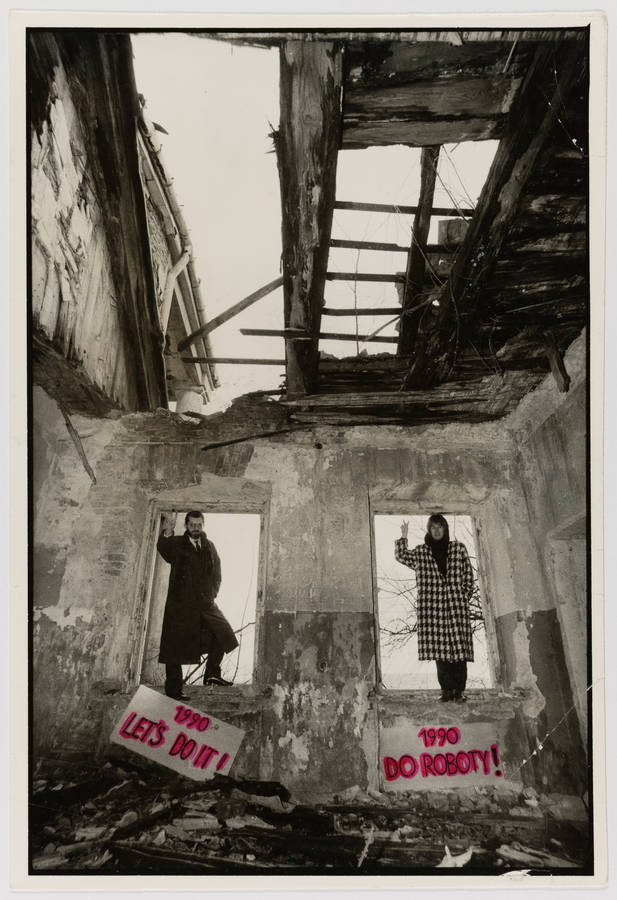 Karta pocztowa autorstwa Anny Beaty Bohdziewicz z życzeniami noworocznymi dla Zygmunta Rytki