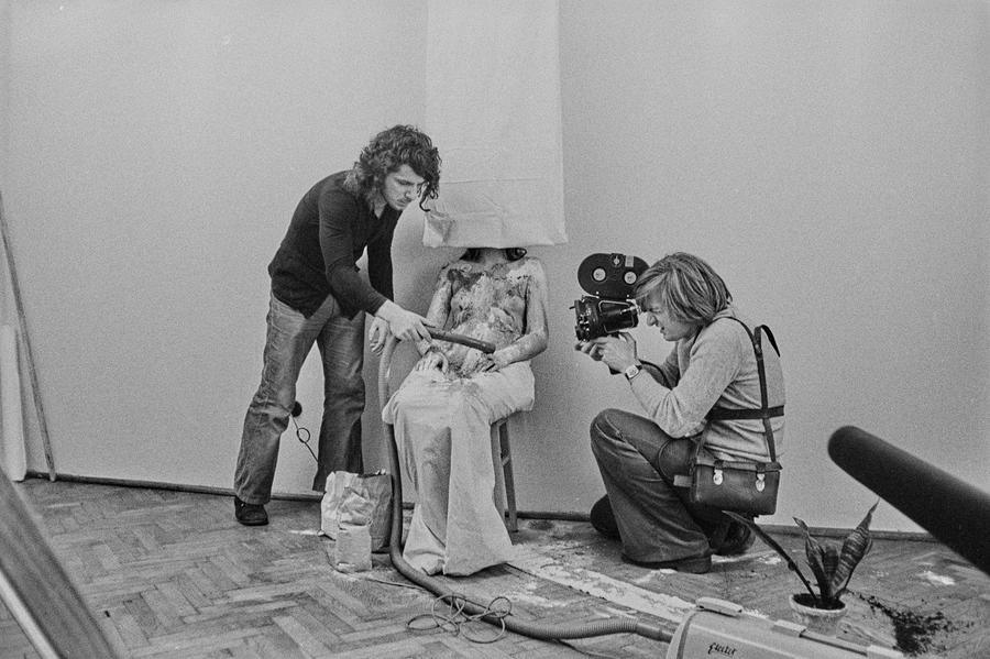 &bdquo;Żywa galeria&rdquo;, performance Krzysztofa Zarębskiego, ok. 1974