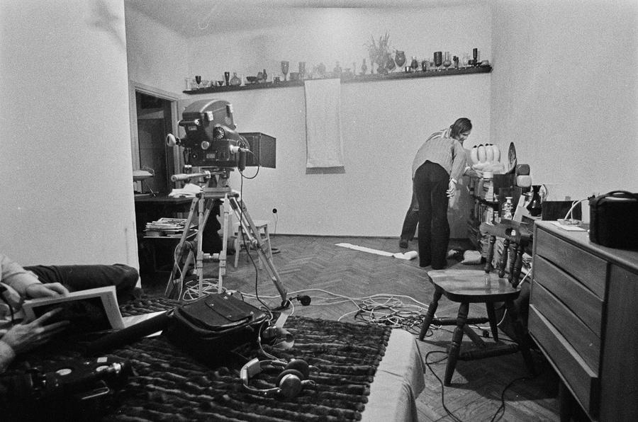 &bdquo;Żywa galeria&rdquo;, performance Krzysztofa Zarębskiego, ok. 1974