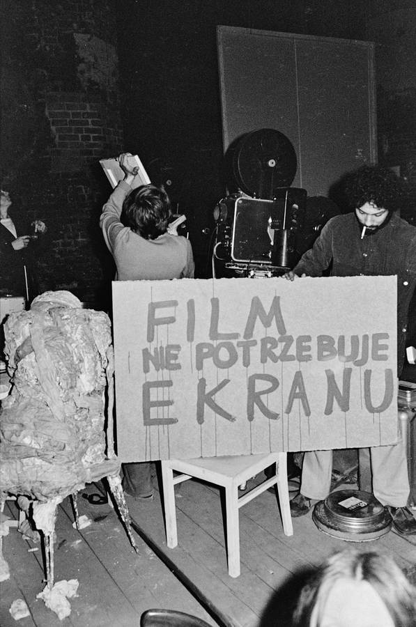Andrzej Partum, &bdquo;Film nie potrzebuje ekranu&rdquo;, Galeria El, Elbląg, 1975