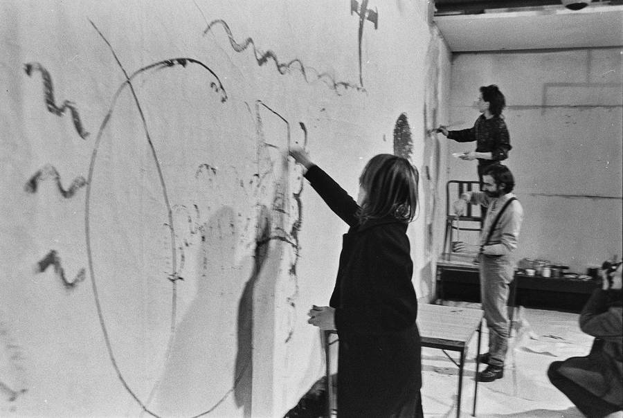 &bdquo;Wsp&oacute;lne malowanie&rdquo;, happening w Galerii Stodoła, Warszawa, 1986