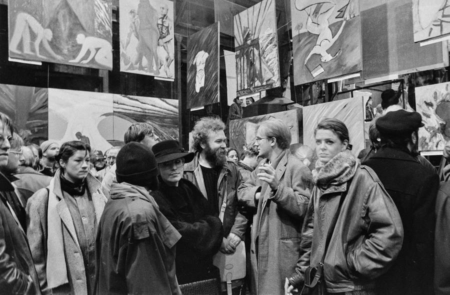 Wystawa &bdquo;Co słychać&rdquo;, dawna Fabryka Norblina, Warszawa, 1987