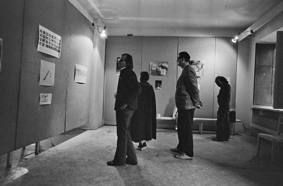 Miroslav Klivar w Galerii Repassage, 1975