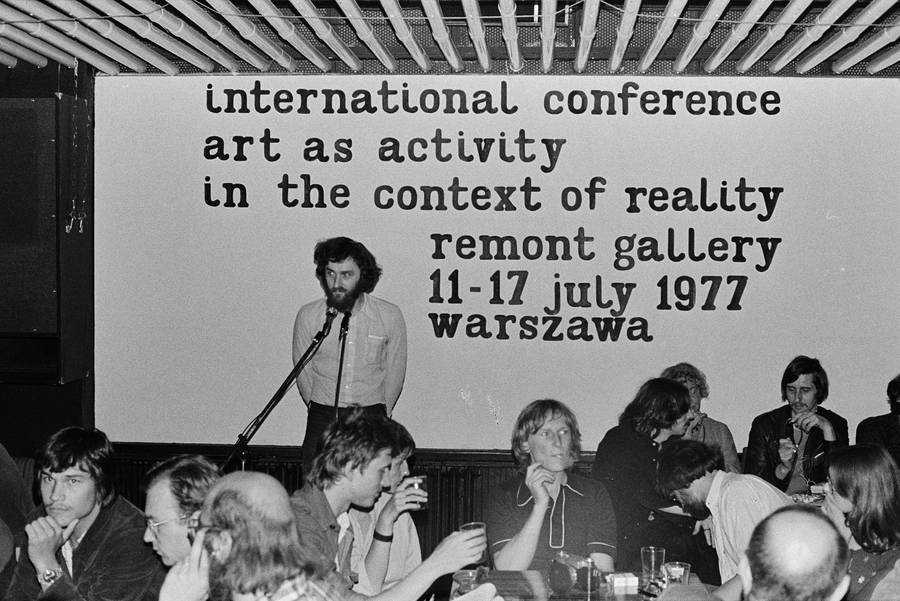 Galeria Remont, konferencja, &bdquo;Art as Activity in the Context of Reality&rdquo;, Warszawa, 1977