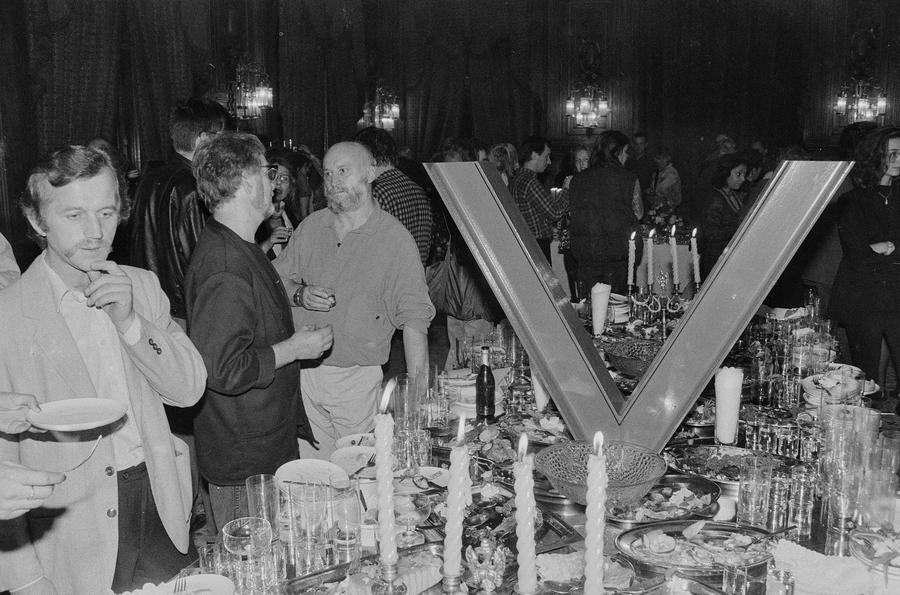 Wystawa &bdquo;Konstrukcja w procesie&rdquo; (otwarcie), Łódź, 1990