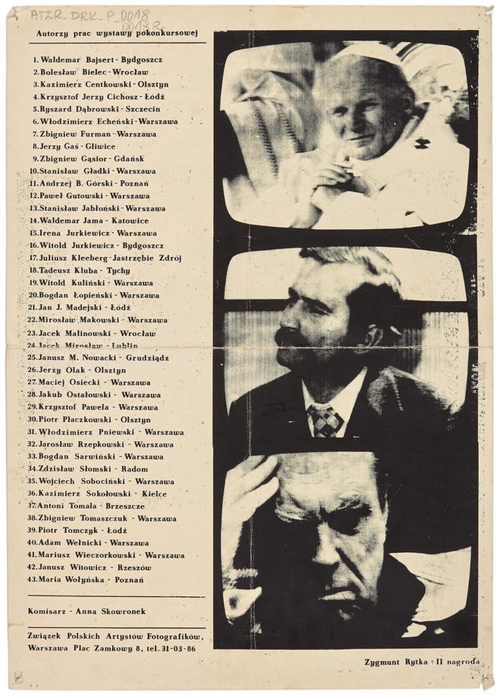 Plakat II konkursu fotografii socjologicznej
