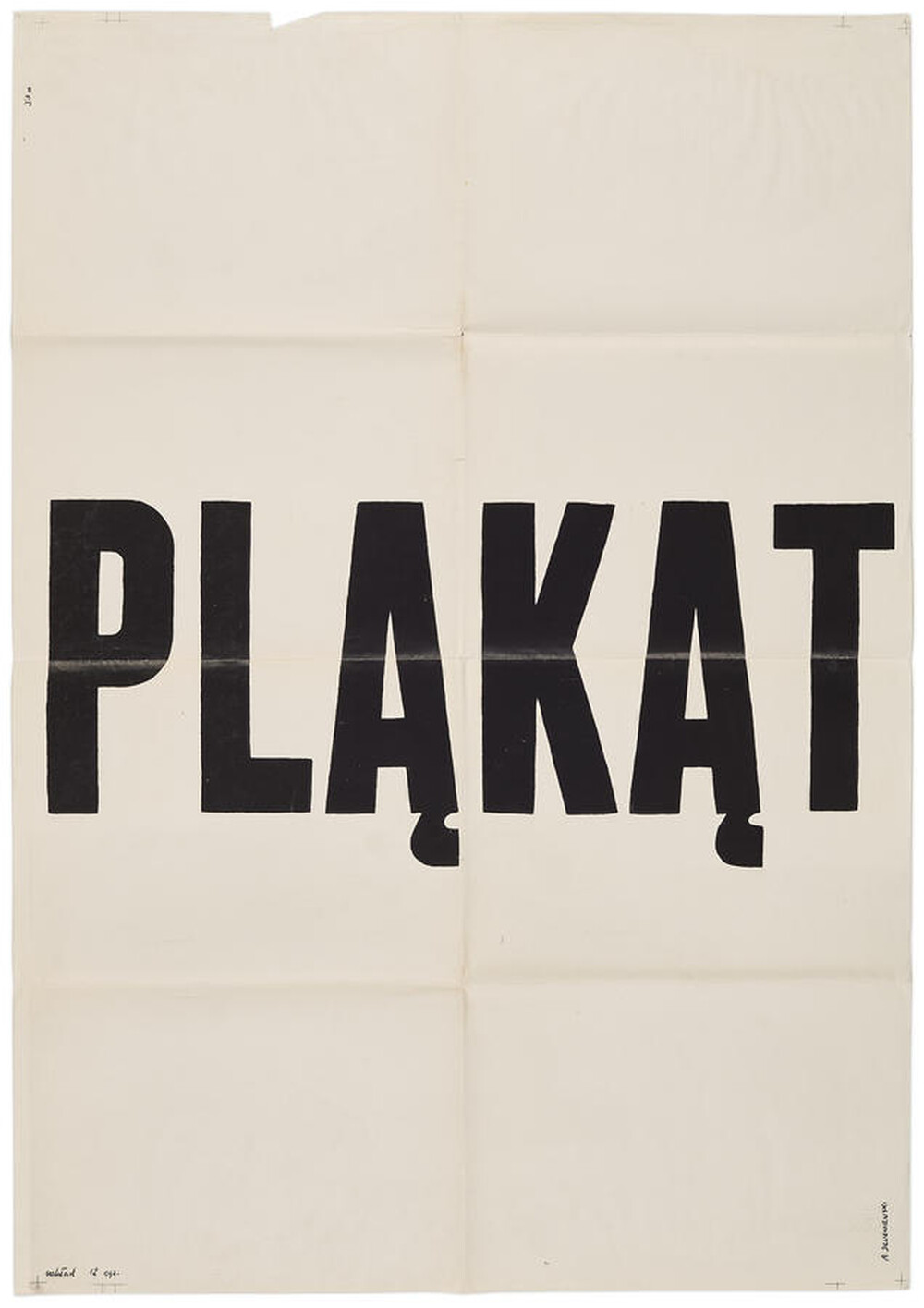 Plakat &bdquo;PLĄKĄT&rdquo;