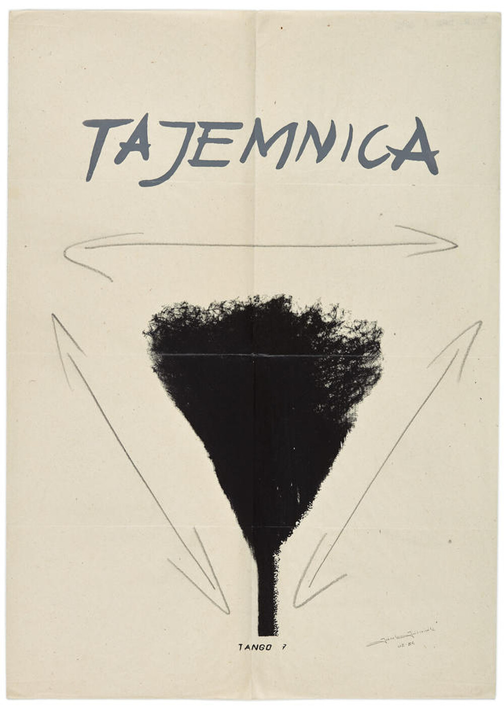 Plakat &bdquo;Tajemnica"  dołączony do "Tanga&rdquo;