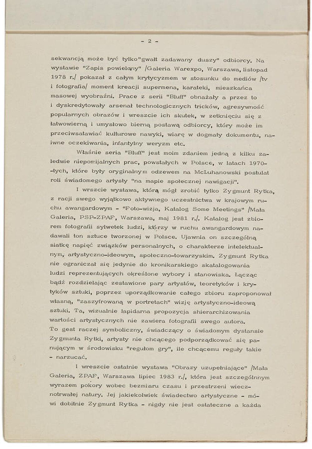 Portfolio of Zygmunt Rytka