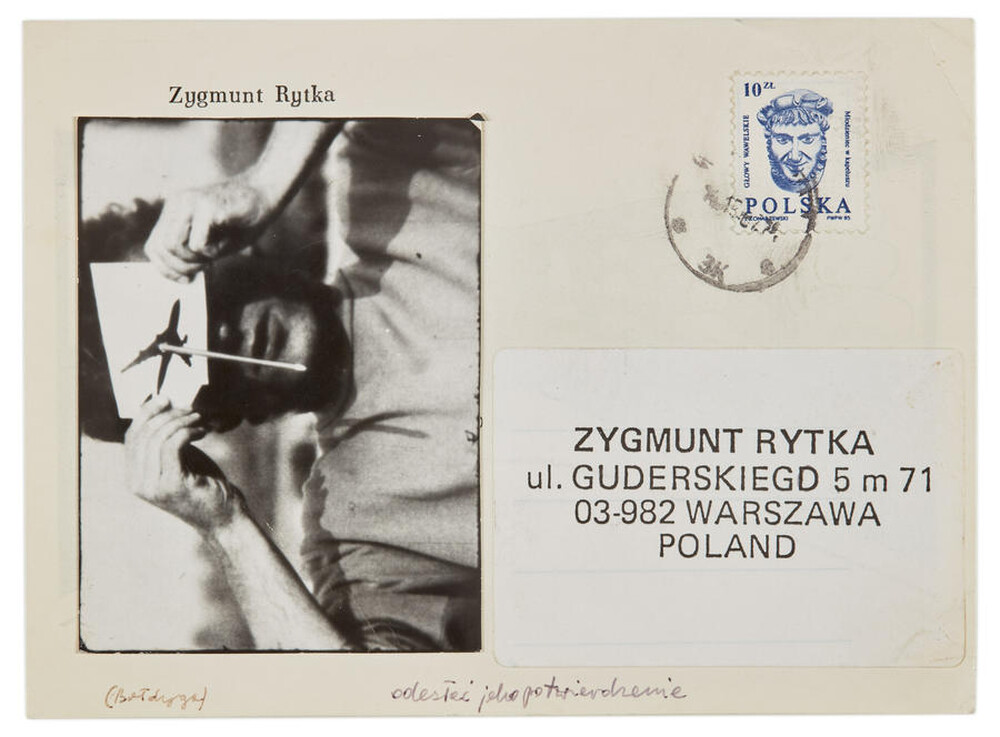 Postcard of Zygmunt Rytka's "Complementary Images" (reverse)