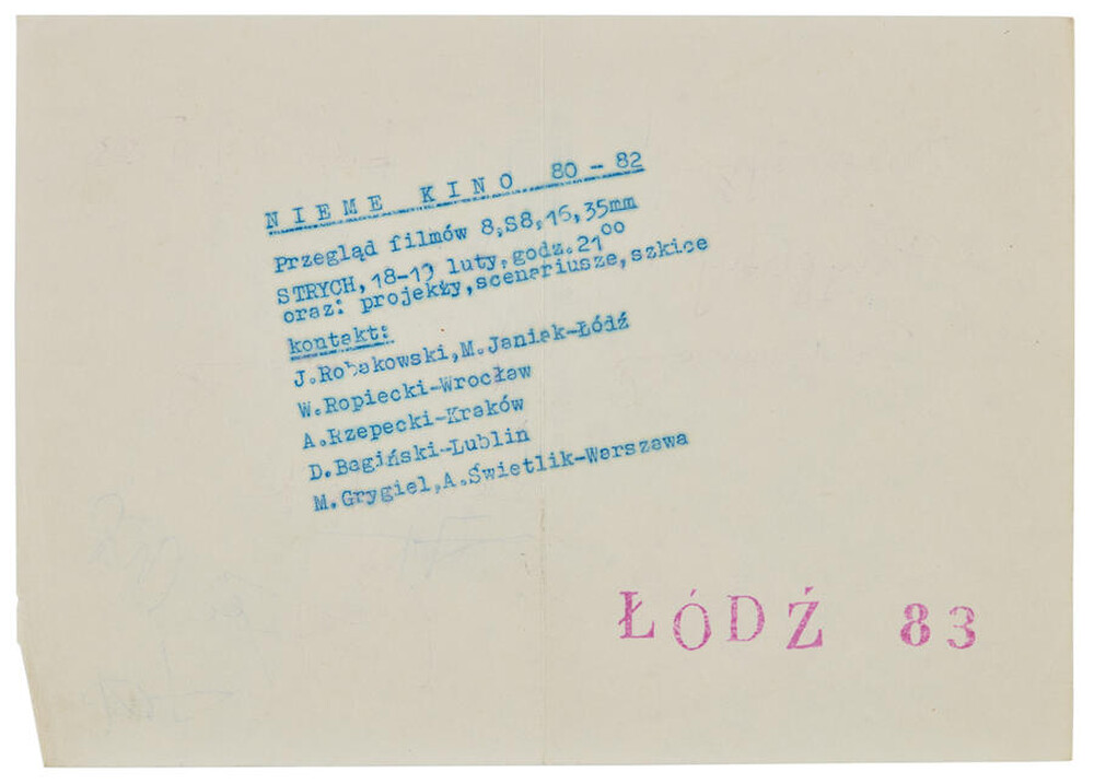 Invitation to Silent Cinema 80-82