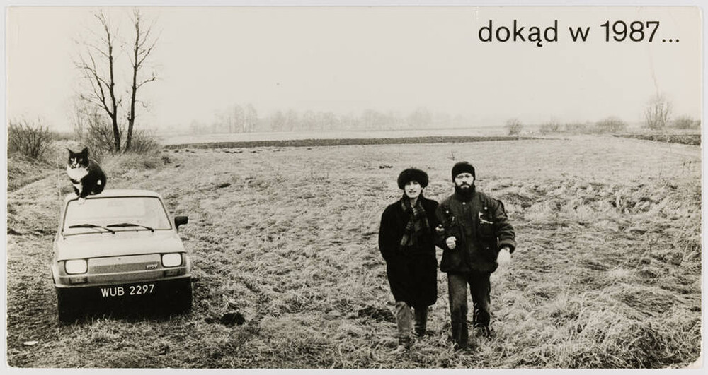 Postcard by Anna Beata Bohdziewicz with New Year's greetings for Zygmunt Rytka