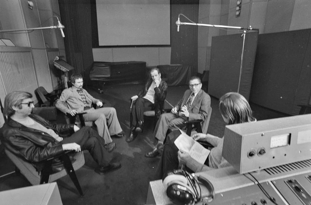 &bdquo;Żywa galeria&rdquo;, dykusja w Wytw&oacute;rni Film&oacute;w Oświatowych, Ł&oacute;dź, ok. 1974