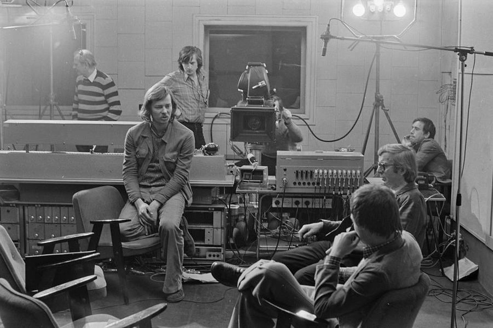 &bdquo;Żywa galeria&rdquo;, dykusja w Wytw&oacute;rni Film&oacute;w Oświatowych, Ł&oacute;dź, ok. 1974
