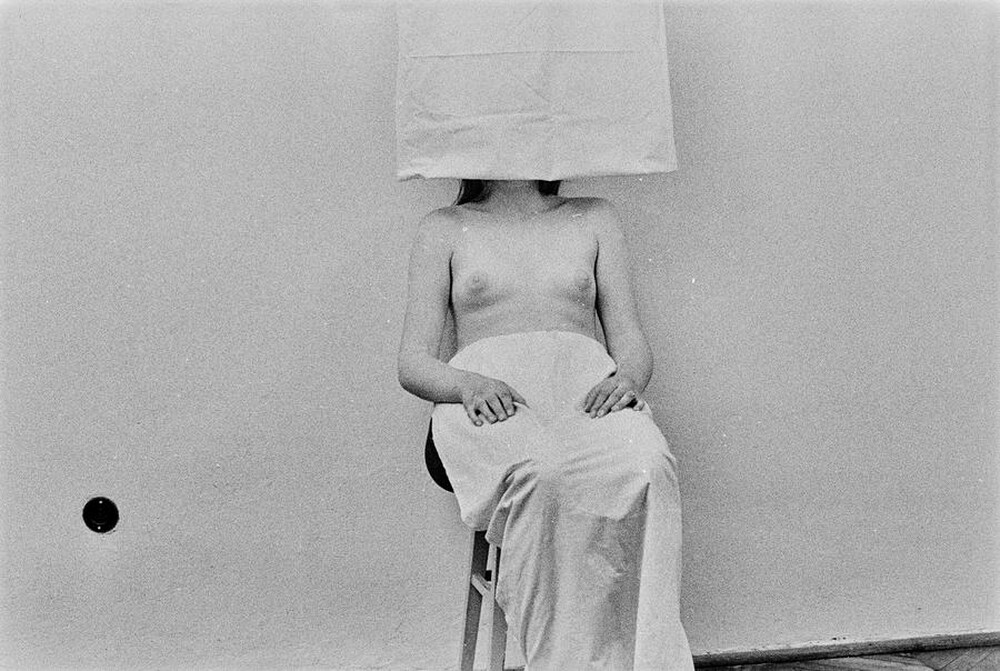 &bdquo;Żywa galeria&rdquo;, performance Krzysztofa Zarębskiego, ok. 1974