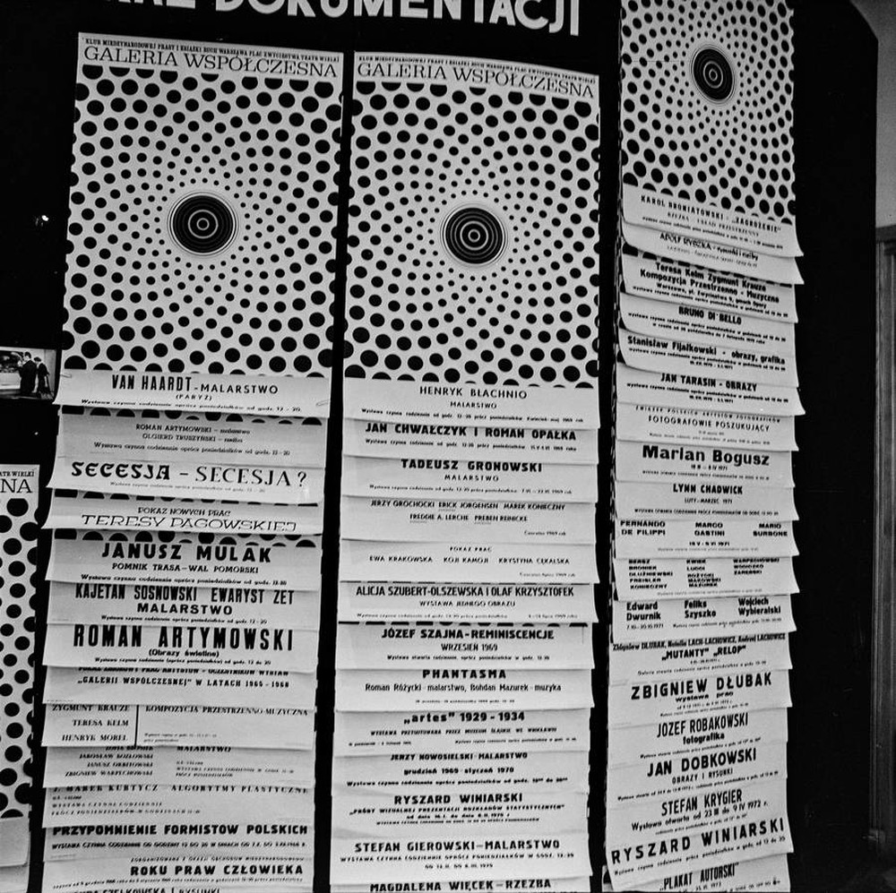 Galeria Współczesna, &bdquo;Pokaz dokumentacji&rdquo;, Warszawa, 1972