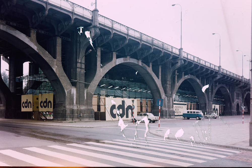 CDN - Presentations of Young People's Art exhibition, under Poniatowski Bridge, Warsaw, 1977