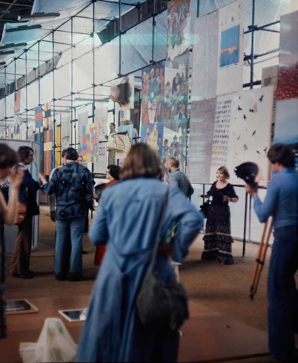 CDN - Presentations of Young People's Art exhibition, under Poniatowski Bridge, Warsaw, 1977