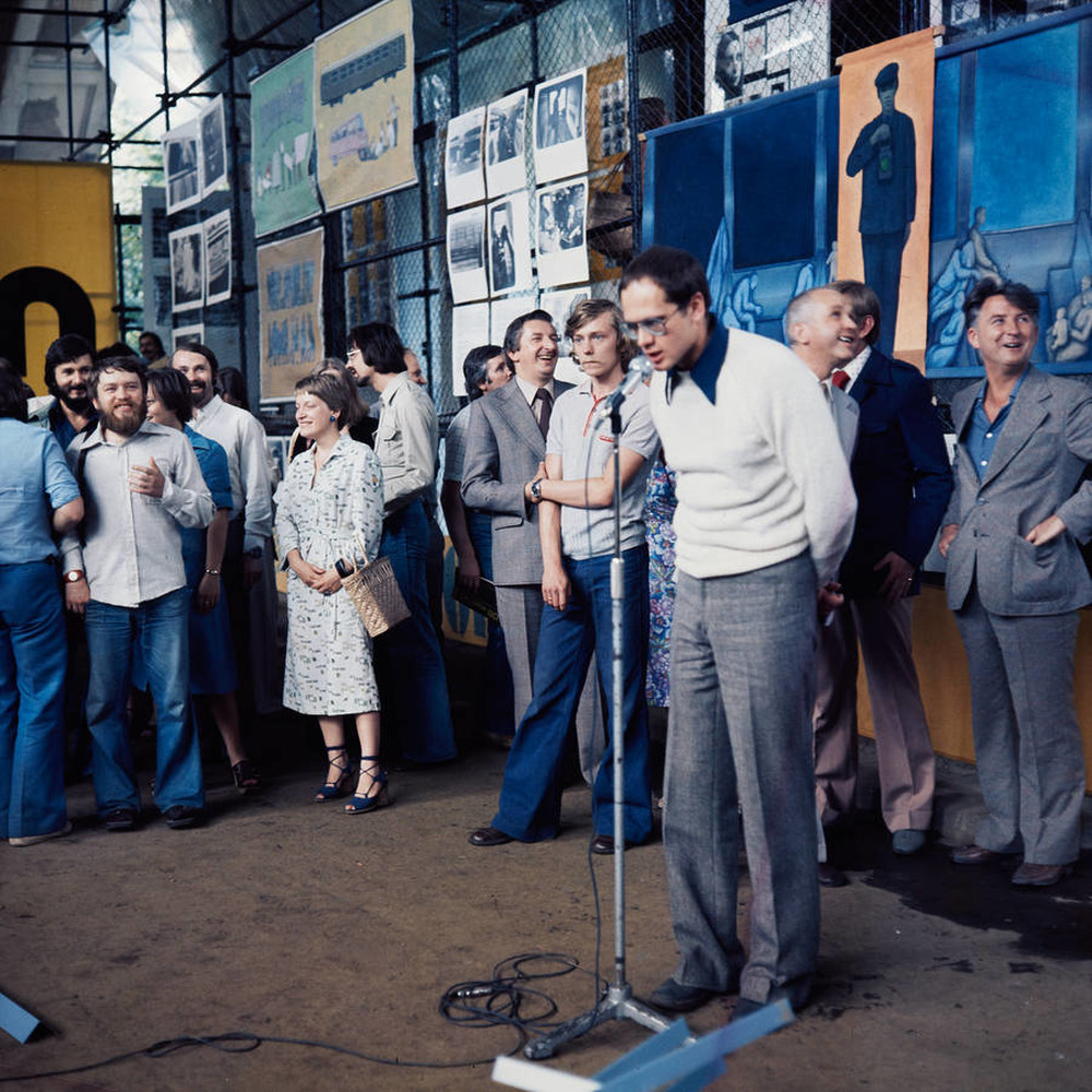 CDN - Presentations of Young People's Art exhibition, under Poniatowski Bridge, Warsaw, 1977