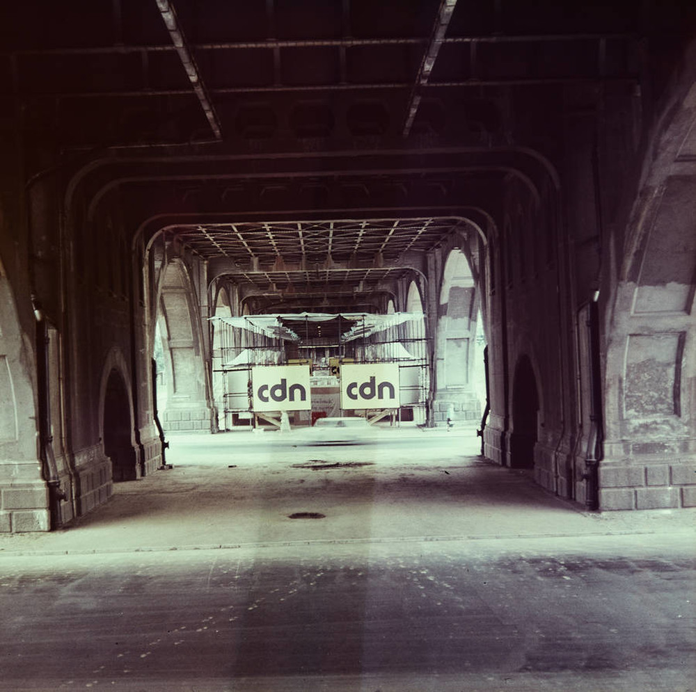 CDN - Presentations of Young People's Art exhibition, under Poniatowski Bridge, Warsaw, 1977