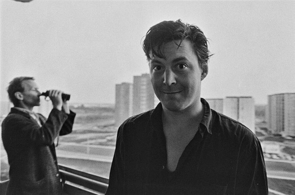 John P. Jacob in the studio of Zygmunt Rytka, Warsaw, 1986