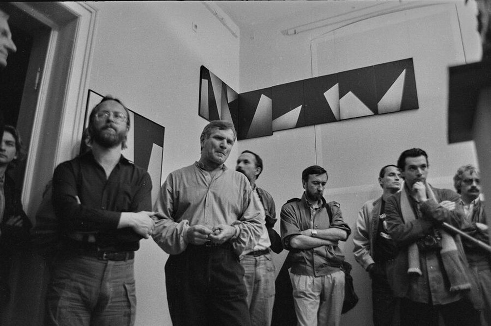 J&oacute;zef Robakowski, "Energy Corners Office", Wschodnia Gallery, Ł&oacute;dź, 1987