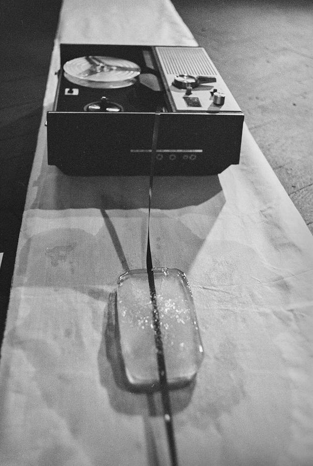 Krzysztof Zarębski, performance of "Ambush", Repassage Gallery, Warsaw, 1974