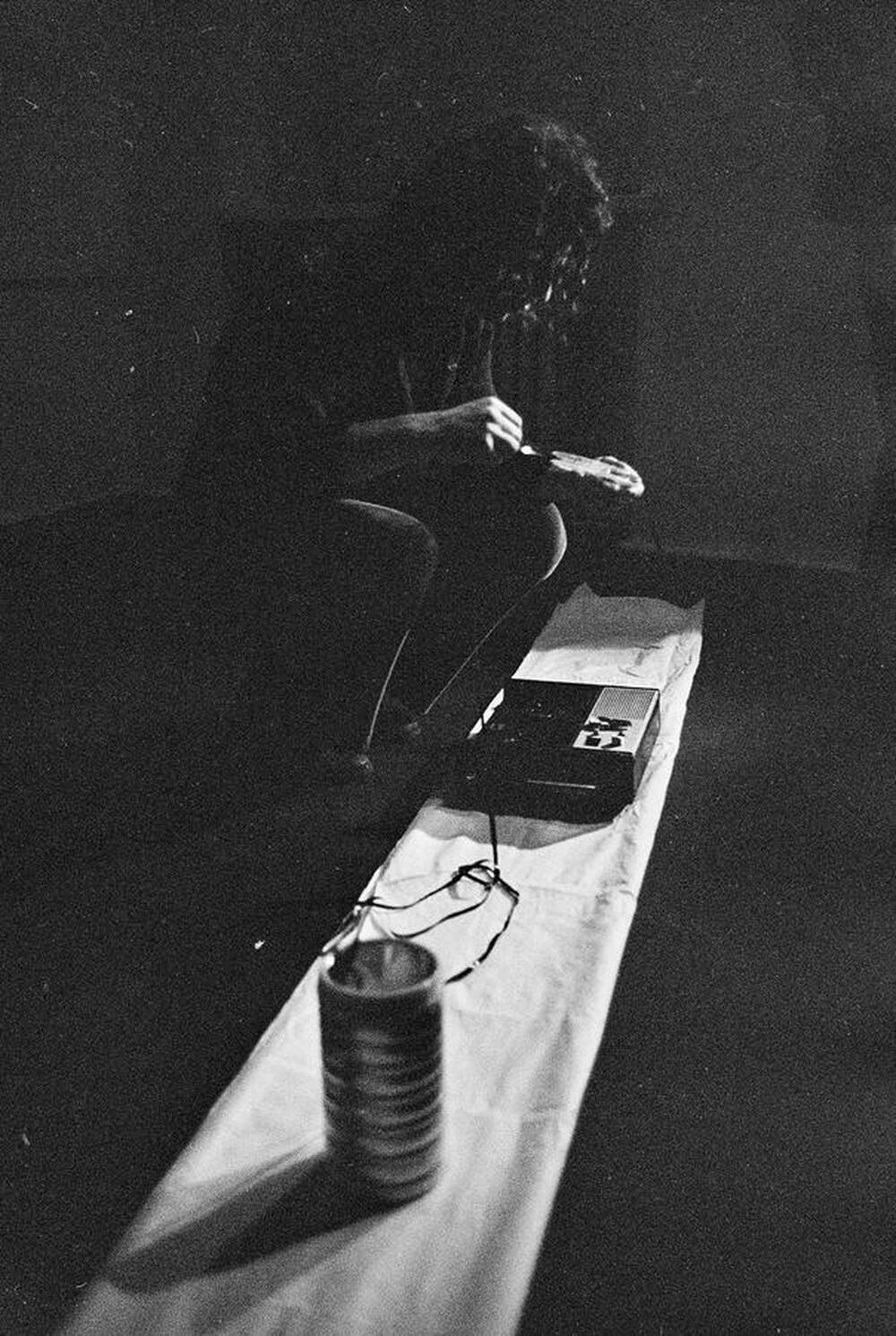 Krzysztof Zarębski, performance of "Ambush", Repassage Gallery, Warsaw, 1974