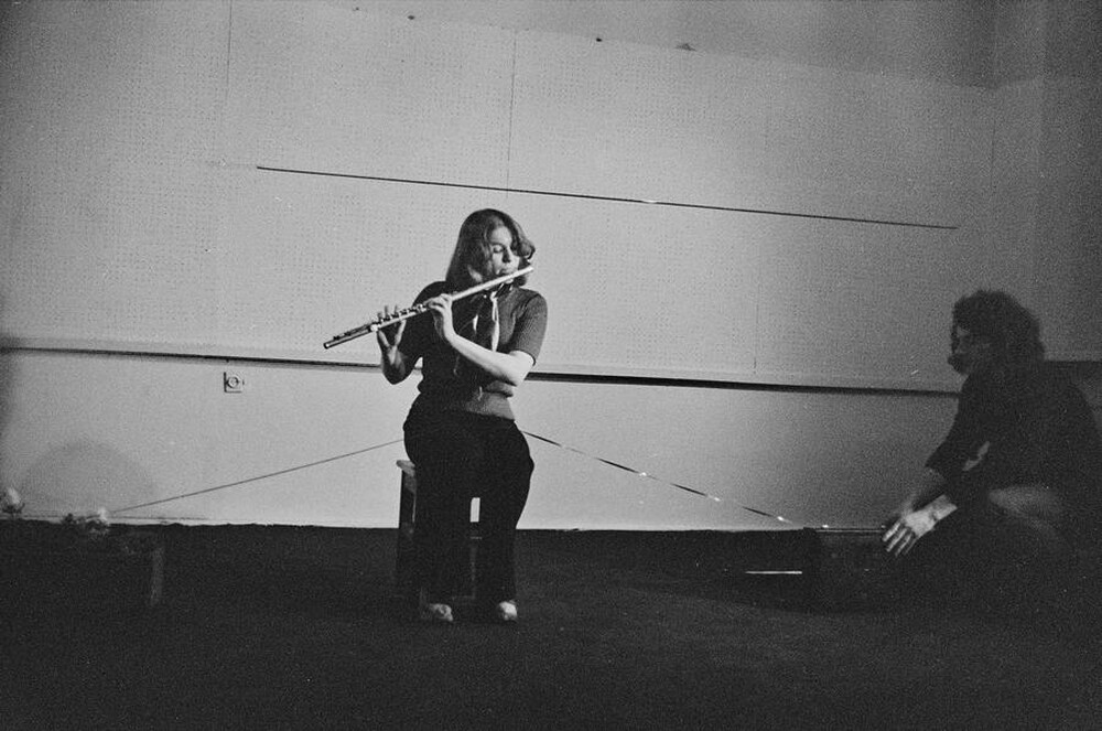 Krzysztof Zarębski, performance of "Ambush", Repassage Gallery, Warsaw, 1974