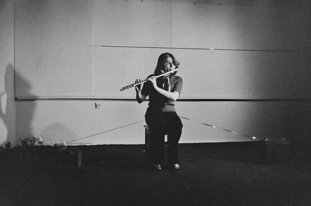 Krzysztof Zarębski, performance of "Ambush", Repassage Gallery, Warsaw, 1974