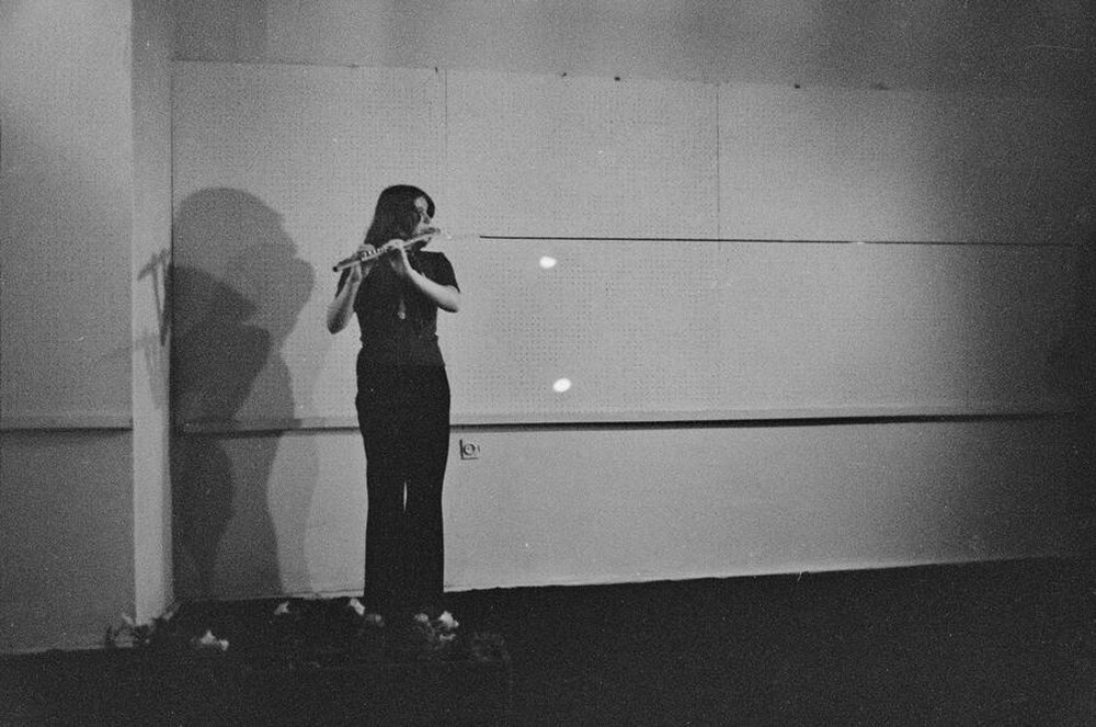 Krzysztof Zarębski, performance of "Ambush", Repassage Gallery, Warsaw, 1974