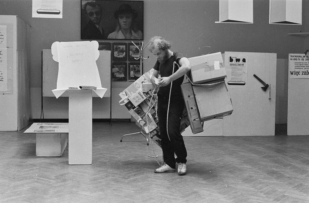 Performance exhibition, session and readings "RECORDS", BWA Gallery, Lublin, 1983