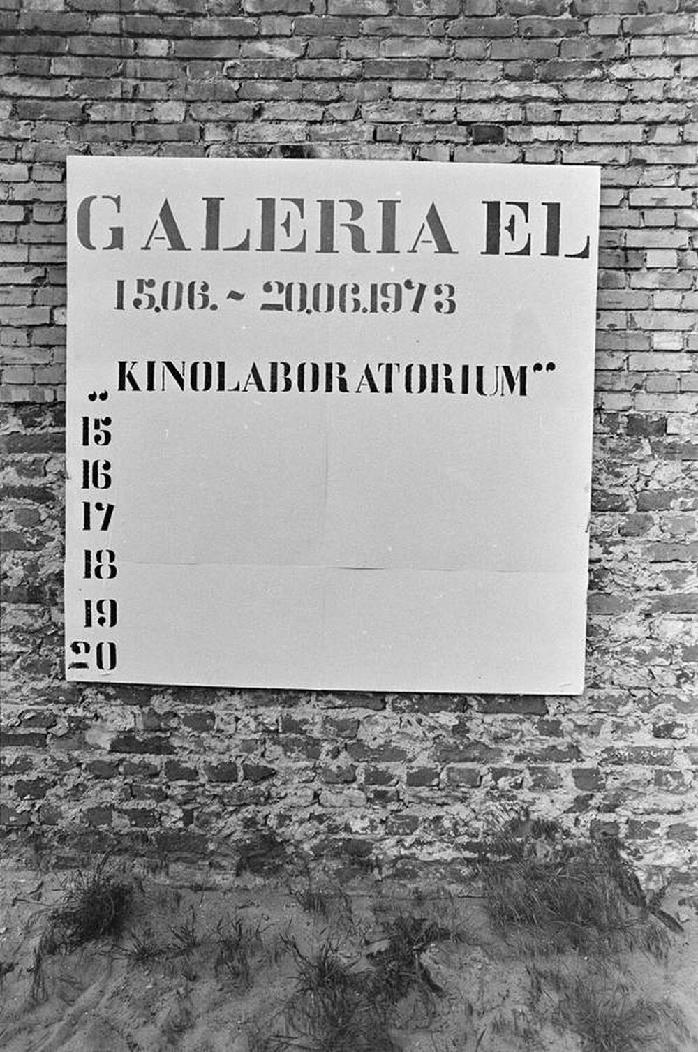  V Biennale Form Przestrzennych &bdquo;Kinolabolatorium&rdquo;, Galeria EL, Elbląg, 1973