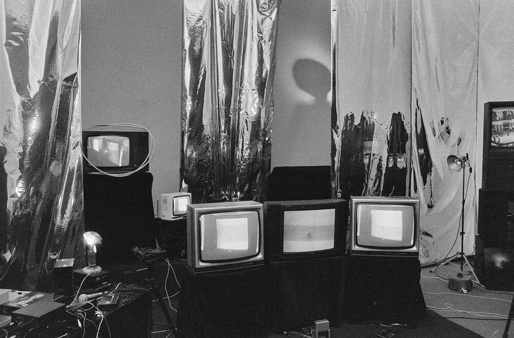 Jolanta Lothe, Piotr Lachman, "Act-ress II" (rehearsals), SPAM, Warsaw, 1989