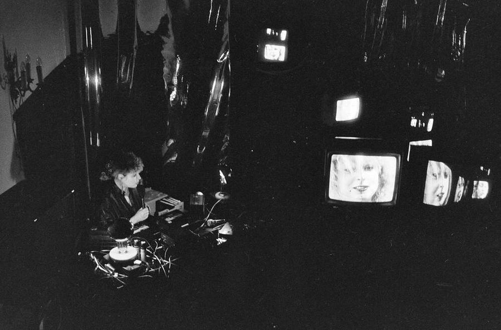 Jolanta Lothe, Piotr Lachman, "Act-ress II" (rehearsals), SPAM, Warsaw, 1989