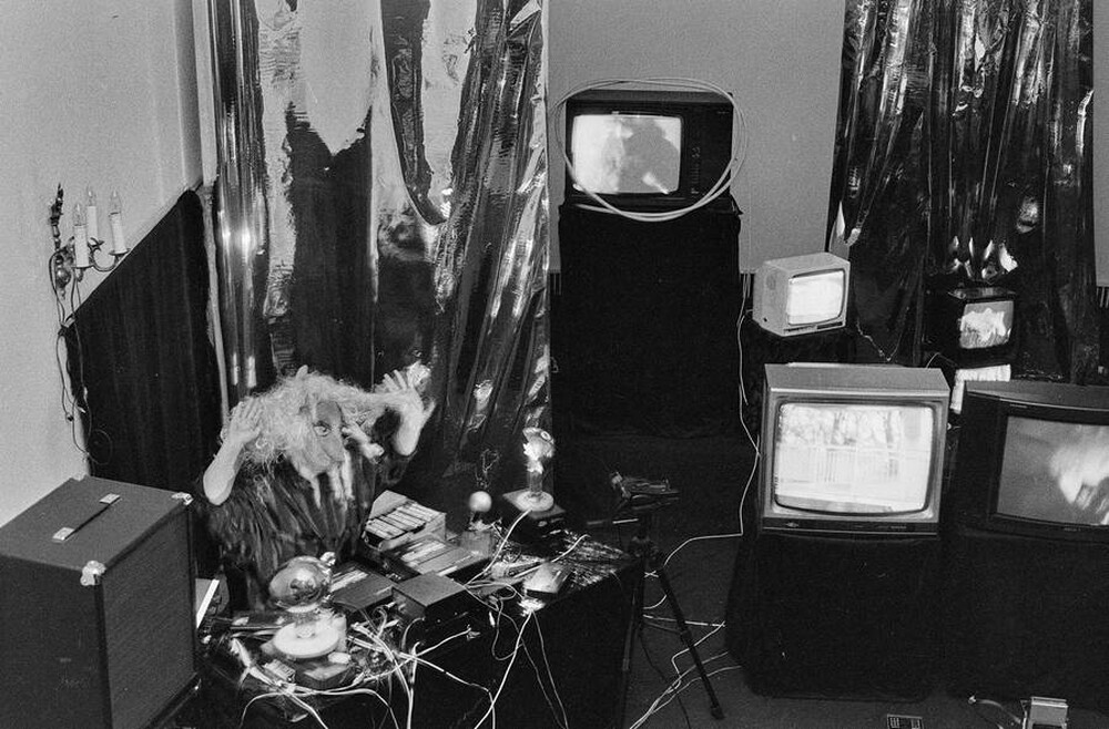 Jolanta Lothe, Piotr Lachman, "Act-ress II" (rehearsals), SPAM, Warsaw, 1989