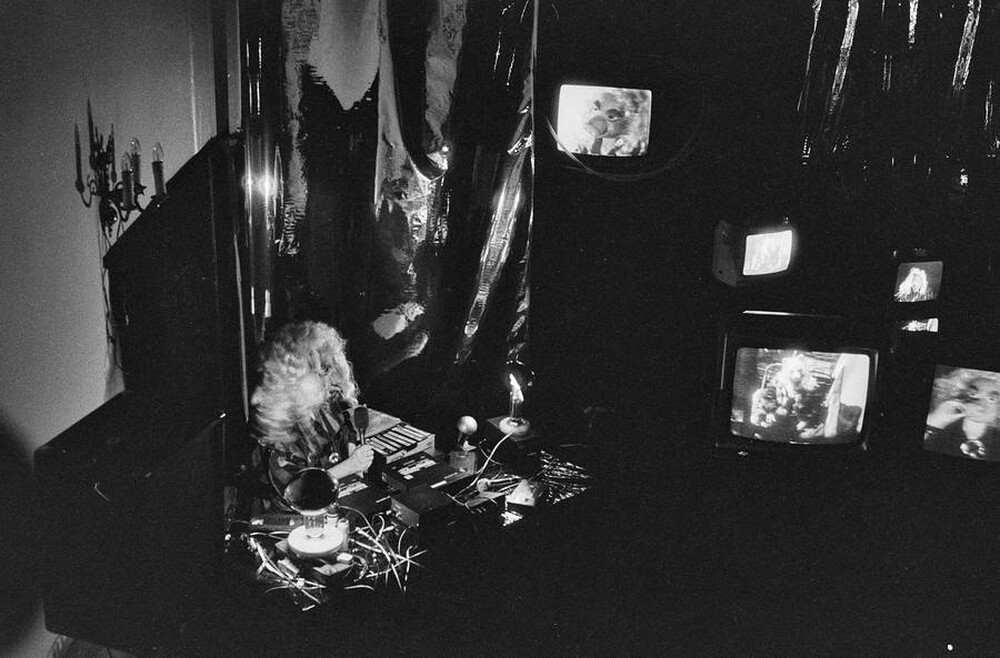 Jolanta Lothe, Piotr Lachman, "Act-ress II" (rehearsals), SPAM, Warsaw, 1989