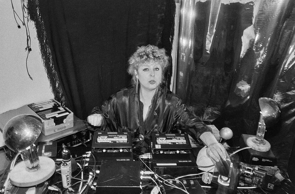 Jolanta Lothe, Piotr Lachman, "Act-ress II" (rehearsals), SPAM, Warsaw, 1989