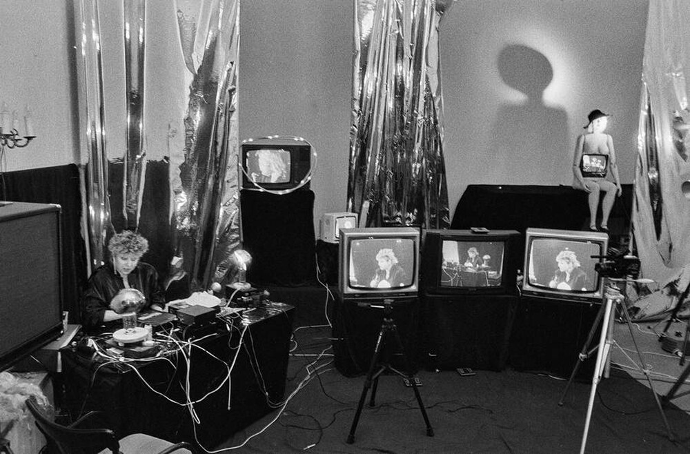 Jolanta Lothe, Piotr Lachman, "Act-ress II" (rehearsals), SPAM, Warsaw, 1989