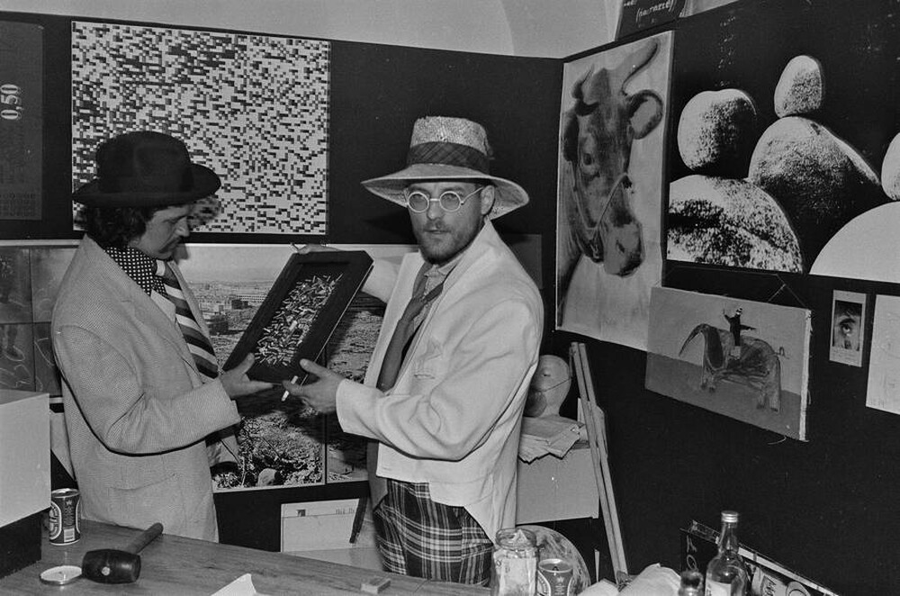 Jacek Krzyszkowski, Adam Rzepecki, "We will get rid of the world and native artworks within our reach", Mała Gallery, Warsaw, 1985