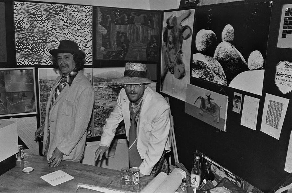 Jacek Krzyszkowski, Adam Rzepecki, "We will get rid of the world and native artworks within our reach", Mała Gallery, Warsaw, 1985