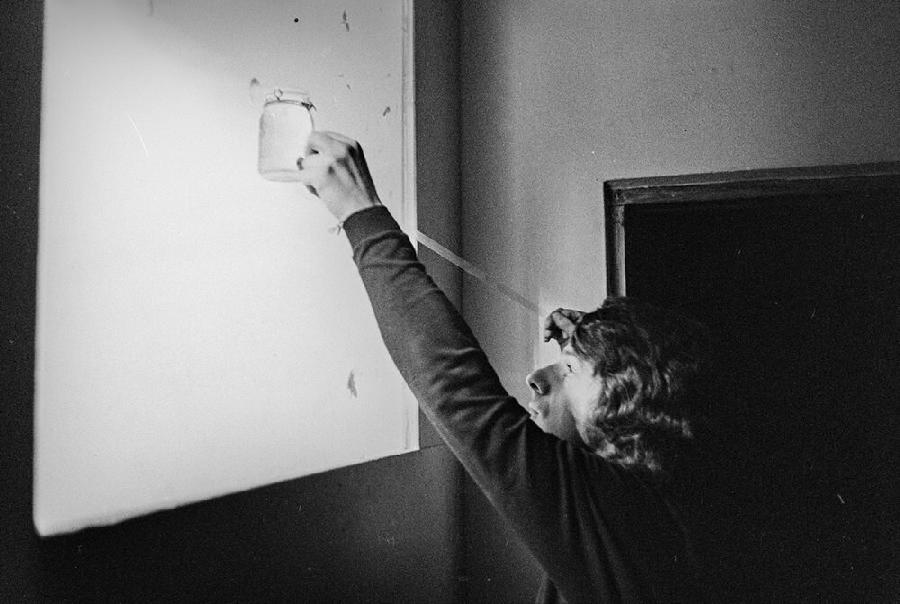Krzysztof Zarębski, performance, Sigma Gallery, Warsaw, 1973