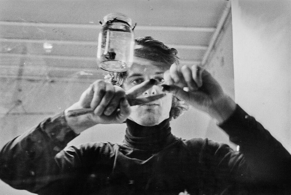 Krzysztof Zarębski, performance, Sigma Gallery, Warsaw, 1973