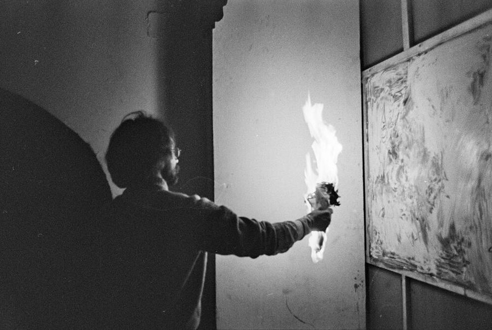 Krzysztof Zarębski, performance, Sigma Gallery, Warsaw, 1973