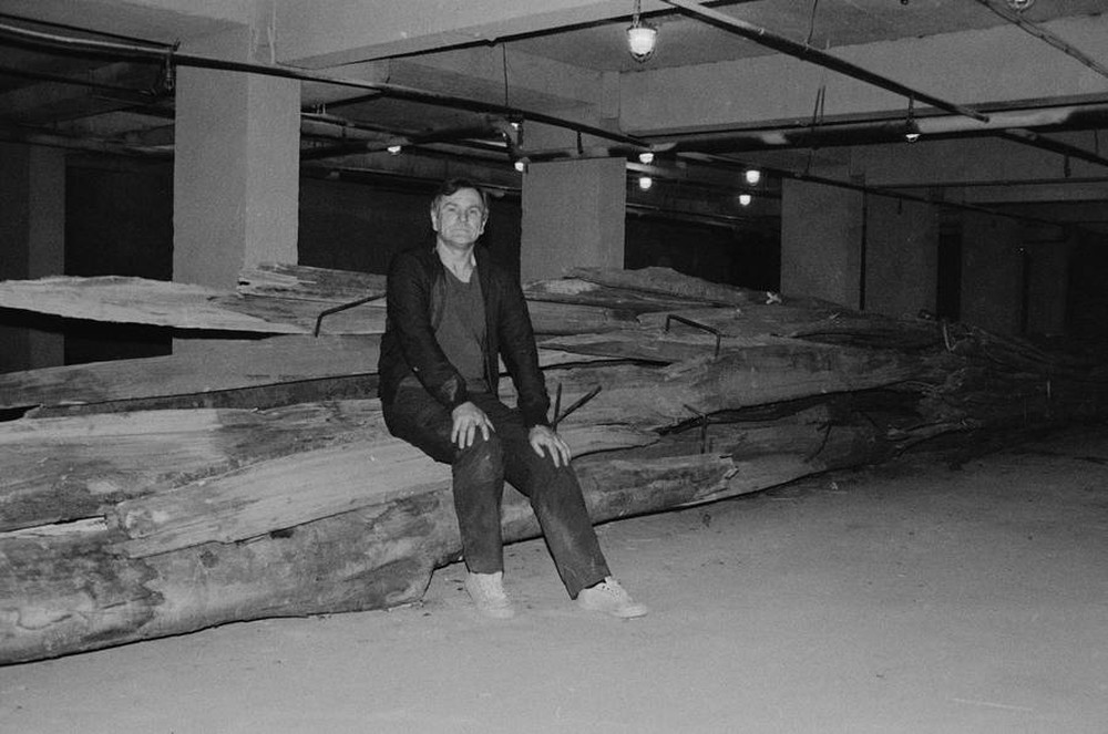 Manhattan Dungeons, or the Art of Other Media exhibition, garages, Ł&oacute;dź, 1989