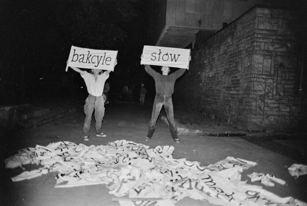 "Fact Art" exhibition and event, BWA Gallery, Bydgoszcz, 1981