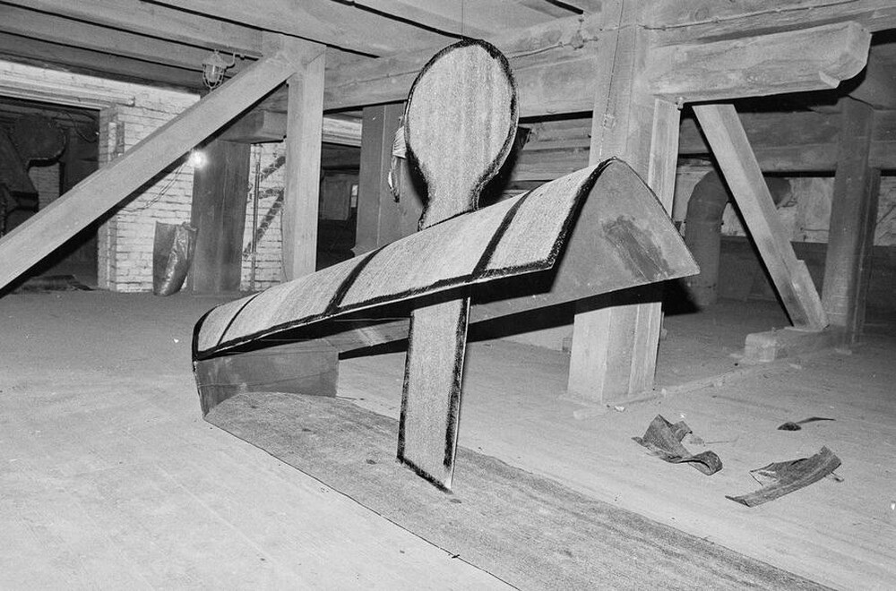 Plein-air "Work Offered", Karlino, 1987