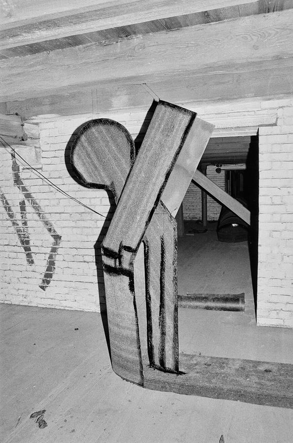 Plein-air "Work Offered", Karlino, 1987
